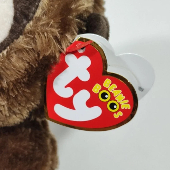 Ty Beanie Boos TySilk Chessie Brown Monkey Plush Stuffed Animal with Hang Tag - Picture 3 of 8